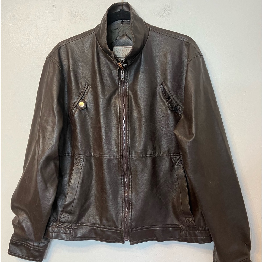 Polyurethane California Leather Jacket